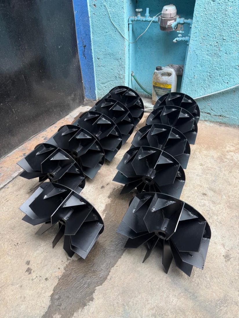 Rotores de alta presión tipo radial fabricados en serie
